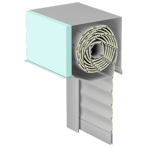 vakolható redőny metszet